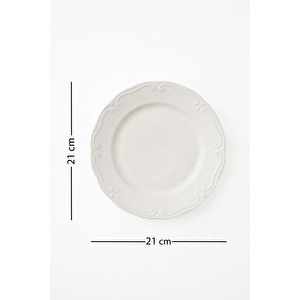 Rakle X Bengi Kurtcebe Anneanne Sofraları Porselen 4'lü Pasta Tabağı Seti 21 Cm görseli 5