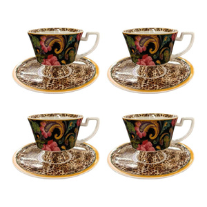 Lucky Art Lioran Bone 4'lü Çay Fincanı Seti 200 Ml