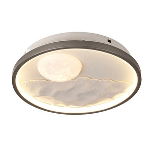 Apliqa Skala 30'luk Ay Figürlü Yuvarlak 48 Watt Plafonyer Led Avize görseli 2