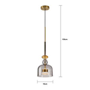 Apliqa Lumınıs 12w Modern Tekli Led Avize - Salon Ve Mutfak Aydınlatma görseli 5