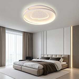 Aeris 50'lik Yuvarlak Üçgen Ledli 148 Watt Plafonyer 3 Renkli Avize