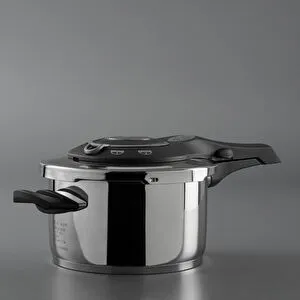 Jumbo Procook 4,5 Litre Gri Paslanmaz Çelik Düdüklü Tencere