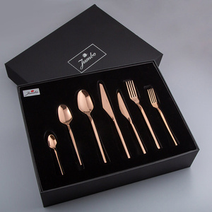 Jumbo 5100 Quartz Titanyum Bronz 12 Kişilik 84 Parça Çatal Kaşık Bıçak Seti görseli 15