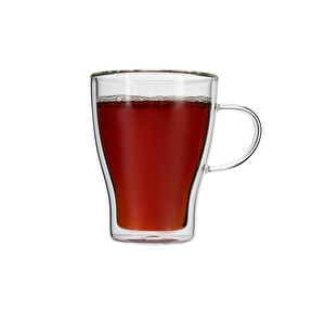 Jumbo Glory Double Wall 2'li Çift Cidarlı Kulplu Bardak 330 ml görseli 1