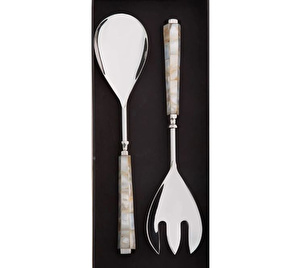 Jumbo Pearl 2 Parça Salata Servis Seti görseli 1