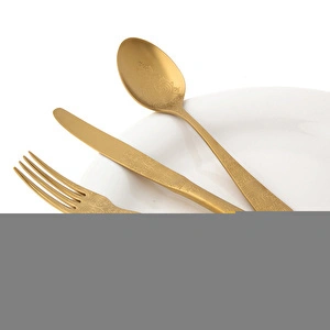 Jumbo Antique Titanyum Mat Gold 12 Kişilik 84 Parça Çatal Kaşık Bıçak Takımı görseli 29