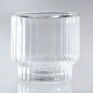 Jumbo Glory Double Wall 2'li Çizgili Bardak 250 ml görseli 3