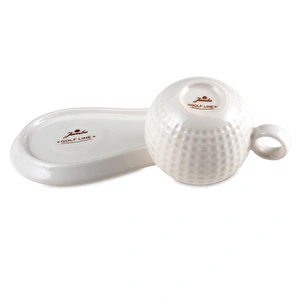 Jumbo Golf Line Beyaz Tek Kişilik Fincan Takımı görseli 4