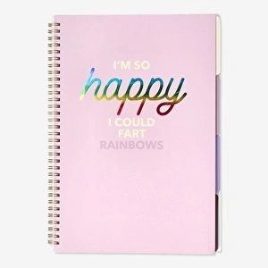 Flying Tiger Copenhagen Bölümlü 80 Yaprak Çizgili A4 Defter