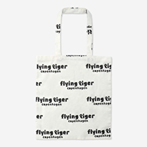 Flying Tiger Copenhagen Logolu Bez Çanta