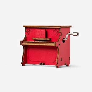 Flying Tiger Copenhagen Yılbaşı Temalı Ahşap Müzik Kutusu görseli 7