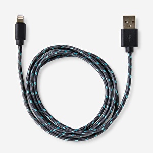 Flying Tiger Copenhagen Koyu Gri iPhone Şarj Kablosu 120 cm