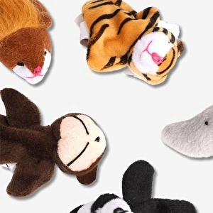 Flying Tiger Copenhagen Yabani Hayvanlar Parmak Kuklaları
