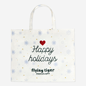 Flying Tiger Copenhagen Orta Boy Geri Dönüştürülmüş Polyester Yılbaşı Çantası