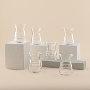 Jumbo Classy 6'lı Çay Bardağı görseli 1