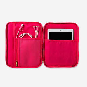 Flying Tiger Copenhagen Pembe Çiçek Desenli Tablet Çantası 10" görseli 3
