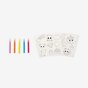 Flying Tiger Copenhagen Kendin Yap Bardak Süsleme Seti görseli 2