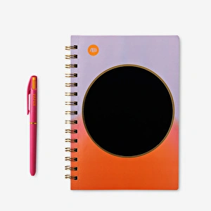 Flying Tiger Copenhagen Çizim Tahtalı Çizgili Defter ve Kalem Seti görseli 1