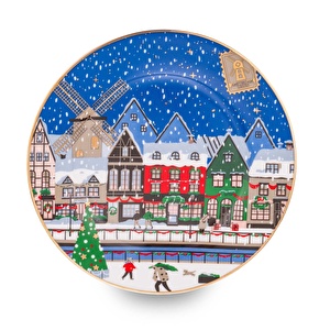 Jumbo New Year Countries 4'lü Pasta Tabağı 20 cm görseli 9