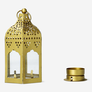 Flying Tiger Copenhagen Küçük Gold Metal Fener görseli 3