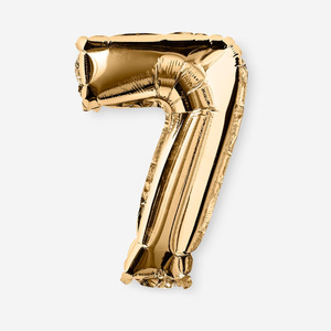 Flying Tiger Copenhagen 7 Numaralı Gold Folyo Balon