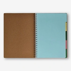 Flying Tiger Copenhagen Kraft Kapaklı Bölmeli Defter A4