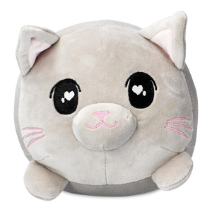 Flying Tiger Copenhagen Gri Peluş Yuvarlak Şekilli Kedi görseli 2