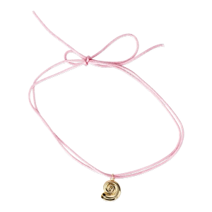 Flying Tiger Copenhagen Gold Deniz Kabuğu Detaylı Pembe Kolye