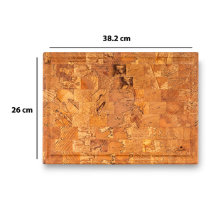Jumbo Rustik Natural Kesme Tahtası 38x26 cm görseli 9
