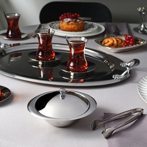 Jumbo Apollo 40 Parça Çelik Çay Seti görseli 6
