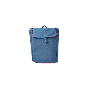 Flying Tiger Copenhagen Mavi Denim Sırt Çantası görseli 2