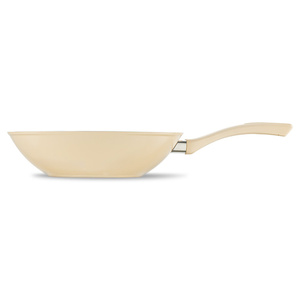 Jumbo Swiss Crystal Dark Cream İndüksiyon Tabanlı Wok Tava 28 cm görseli 3