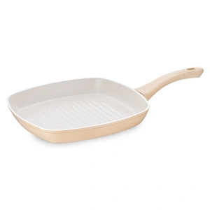 Jumbo Swiss Crystal Dark Cream İndüksiyon Tabanlı Grill Tava 28 cm görseli 3