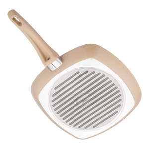 Jumbo Swiss Crystal Dark Cream İndüksiyon Tabanlı Grill Tava 28 cm görseli 4