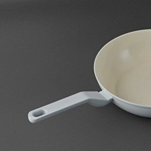 Jumbo Swiss Crystal Light Grey Wok Tava 28 cm görseli 7