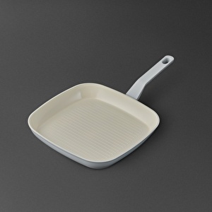 Jumbo Swiss Crystal Light Grey Grill Tava 28 cm