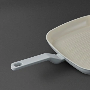 Jumbo Swiss Crystal Light Grey Grill Tava 28 cm görseli 6