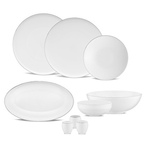 Jumbo Belle Platin 55 Parça 12 Kişilik Yemek Takımı görseli 1