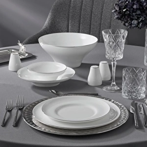 Jumbo Laurel Platin 55 Parça 12 Kişilik Yemek Takımı görseli 2