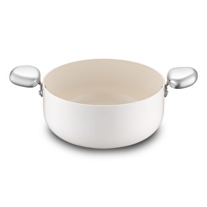 Jumbo Creamstone Swiss Crystal Cream İndüksiyon Tabanlı 7 Parça Tencere Seti