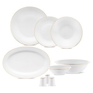 Jumbo Merlem 55 Parça 12 Kişilik Yemek Takımı Gold
