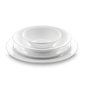 Jumbo Merlem 55 Parça 12 Kişilik Yemek Takımı Platin görseli 7