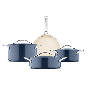 Jumbo Palencia Swiss Crystal Lacivert 7 Parça Tencere Seti