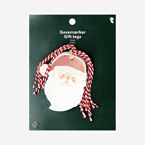 Flying Tiger Copenhagen 8'li Noel Baba Desenli Hediye Etiketi