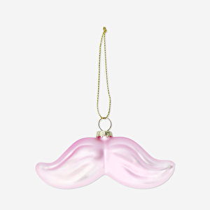Flying Tiger Copenhagen Pembe Bıyık Yılbaşı Ağacı Süsü