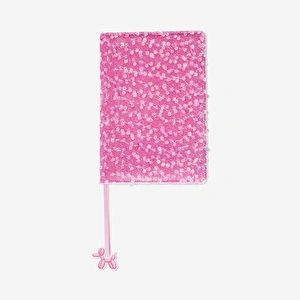 Flying Tiger Copenhagen Pembe Kadife Defter görseli 1