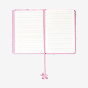 Flying Tiger Copenhagen Pembe Kadife Defter görseli 2