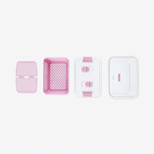 Flying Tiger Copenhagen Pembe Süzgeçli Orta Buzdolabı Düzenleyici görseli 3