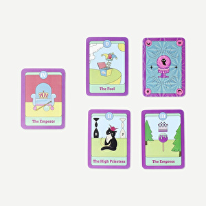Flying Tiger Copenhagen Çok Renkli Tarot Kartları görseli 4
