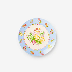 Flying Tiger Copenhagen 4'lü Çiçekli Plastik Tabak görseli 1